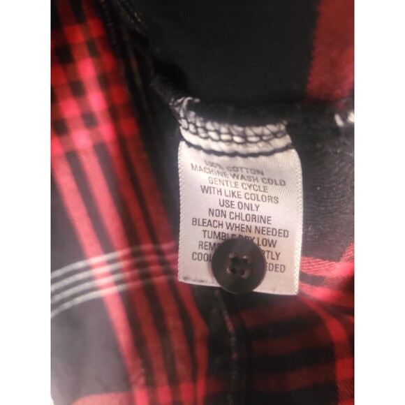 Great Northwest Indigo Red and Black Flannel Button Down Size 2X - Picture 4 of 4